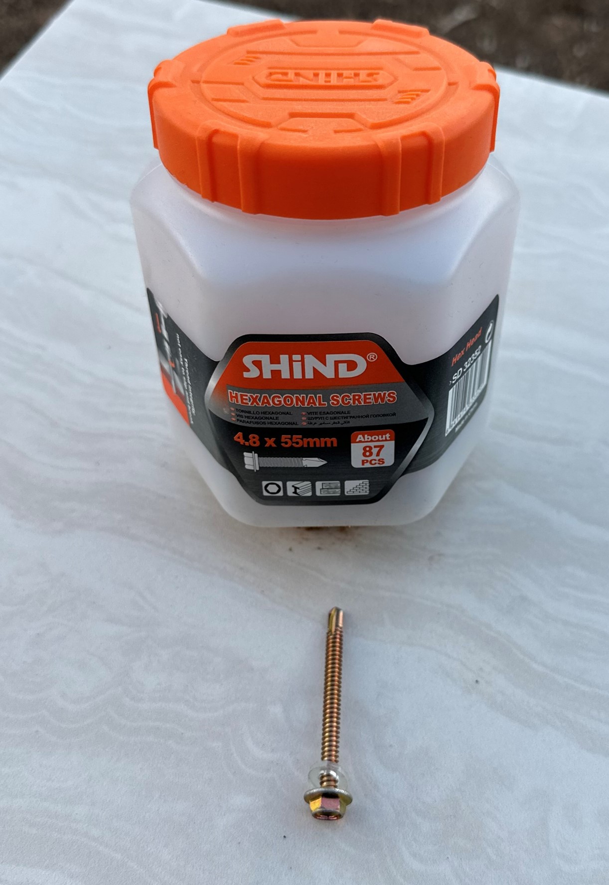 Hexagonal Screws 5 x 55mm - 87 pcs